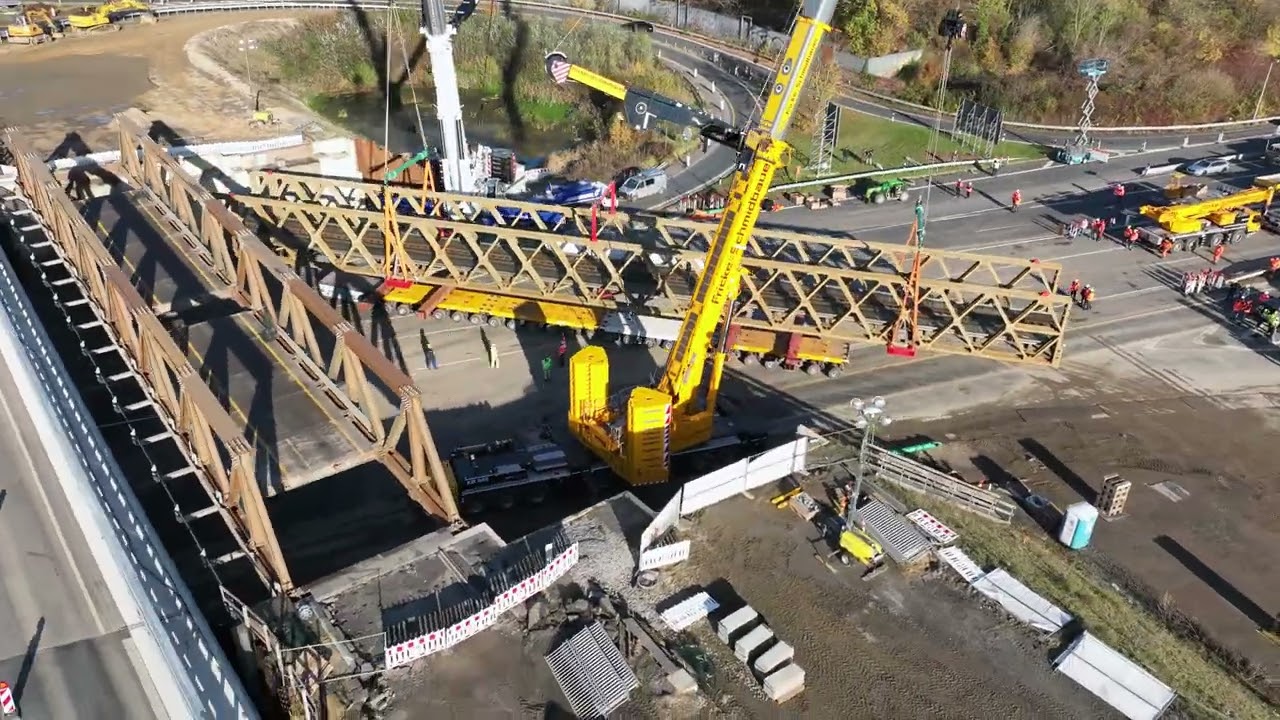 Autobahnkreuz Bs-Süd „Aushub der Brücke“ 19.11.2022