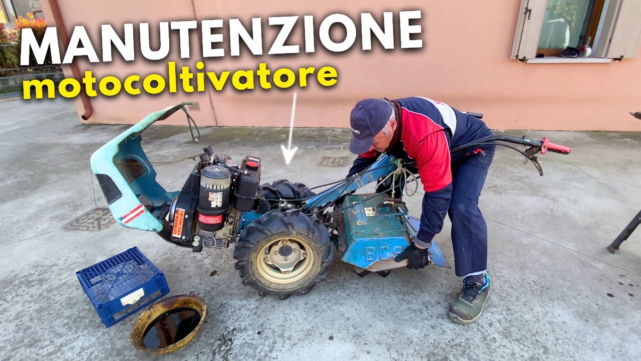 Manutenzione Motocoltivatore: cambio OLIO e sostituzione ZAPPETTE!