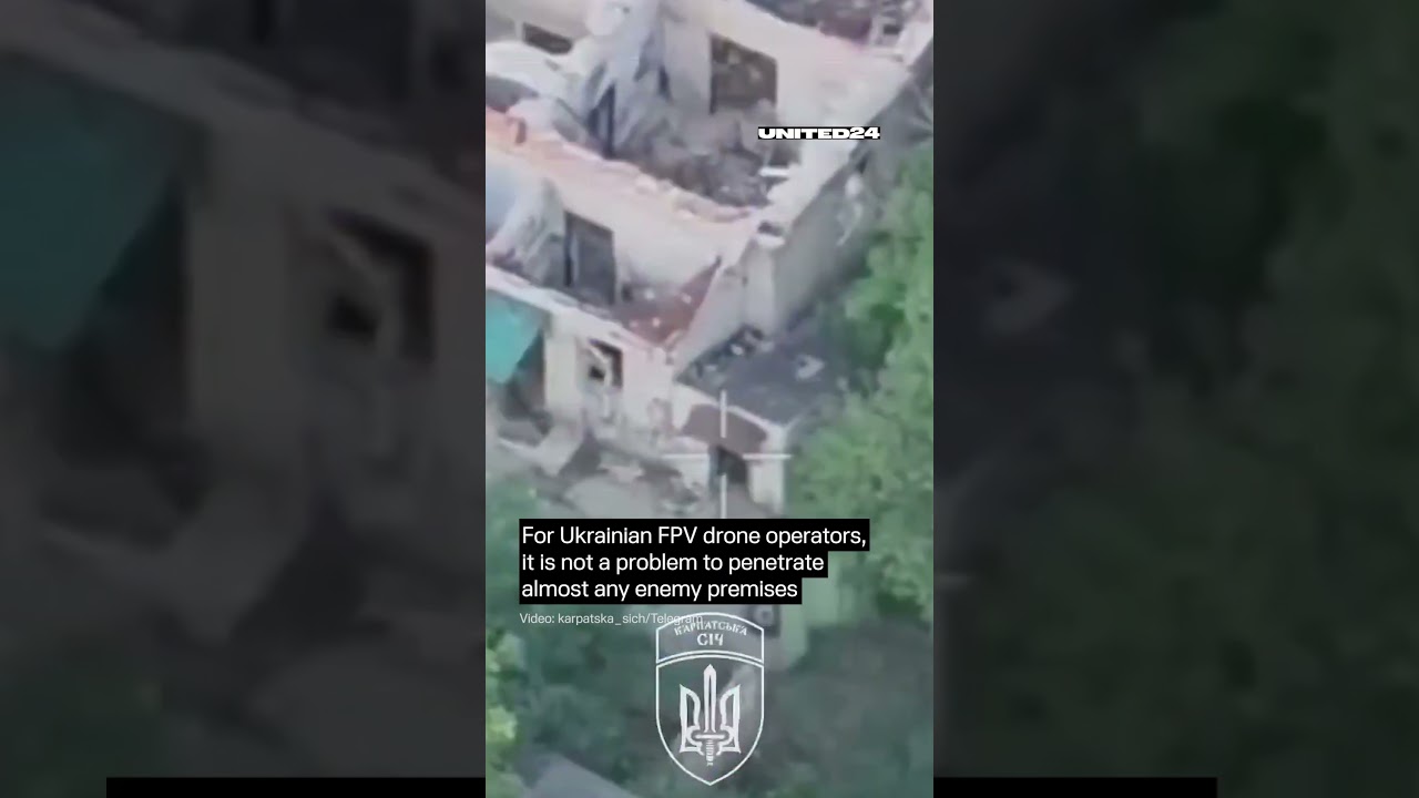 Ukrainian FPV Drone Operators Penetrate Almost Any Enemy Premises #warinukraine