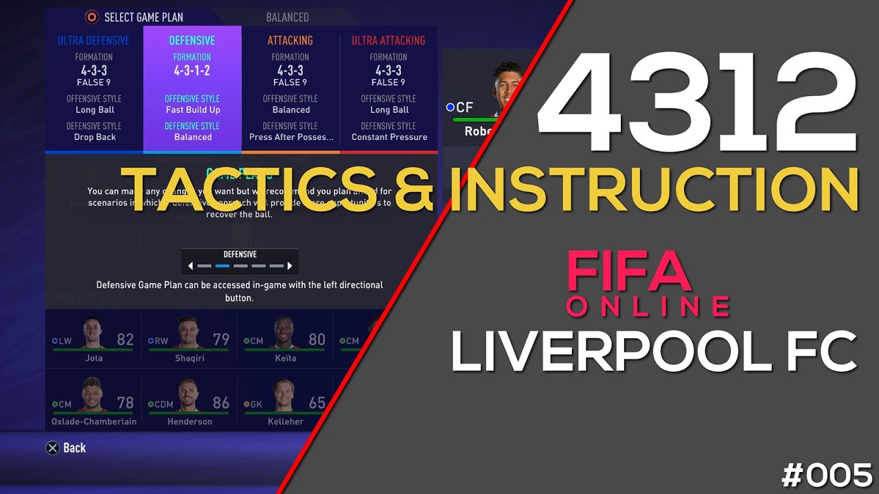 BEST LIVERPOOL FORMATION - COUNTER ATTACK 4312 CUSTOM TACTICS WITH INSTRUCTIONS (FIFA 21 Online)