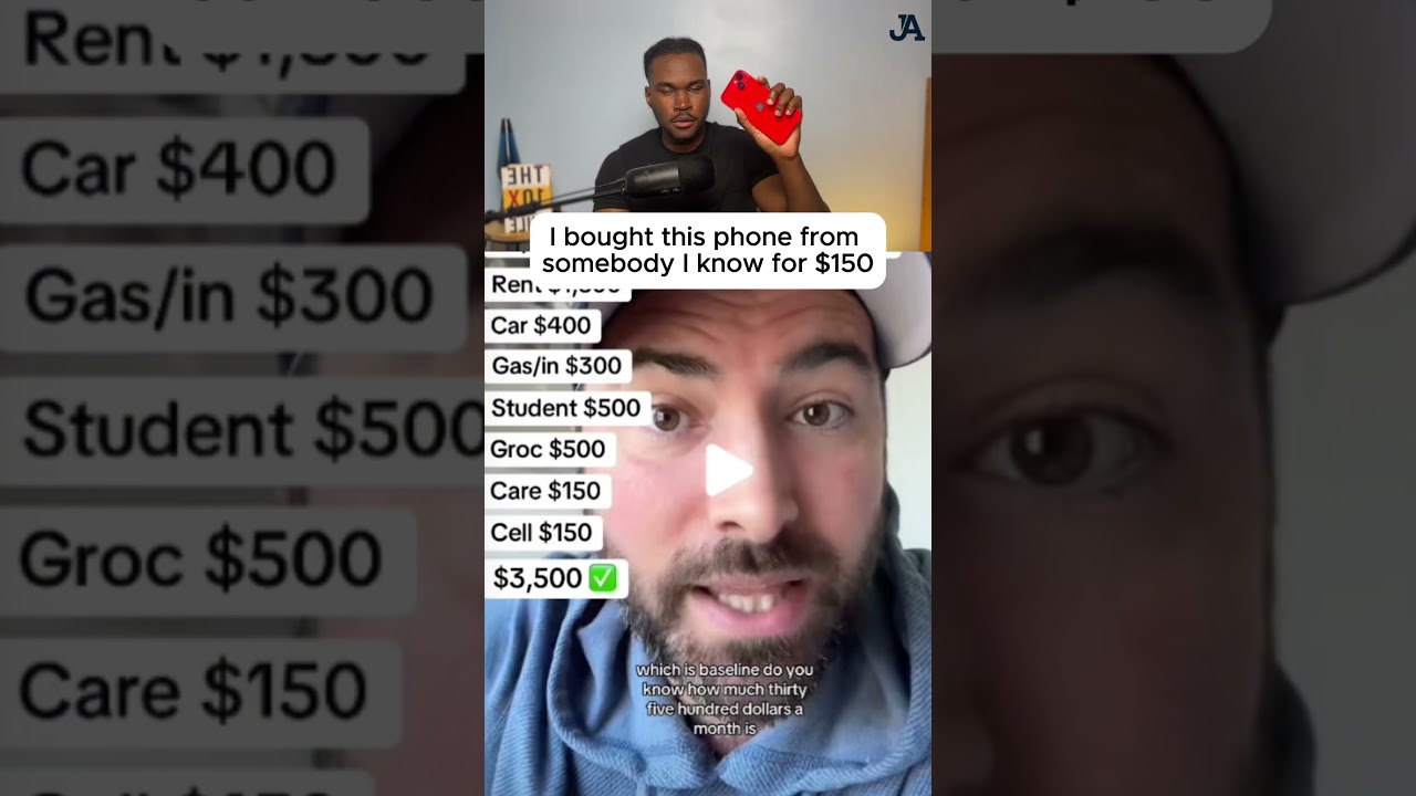 He's Lying About Why People Are Broke #moneytruth #costofliving #viral