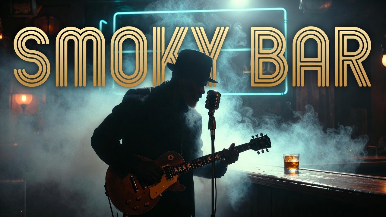 Whiskey Blues Bar Vibes | Smooth Blues Guitar in a Smoky Lounge