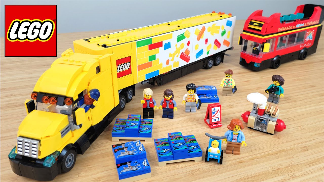 LEGO Delivery Truck and Tour Bus #60440 & #60407 | Review & Placement