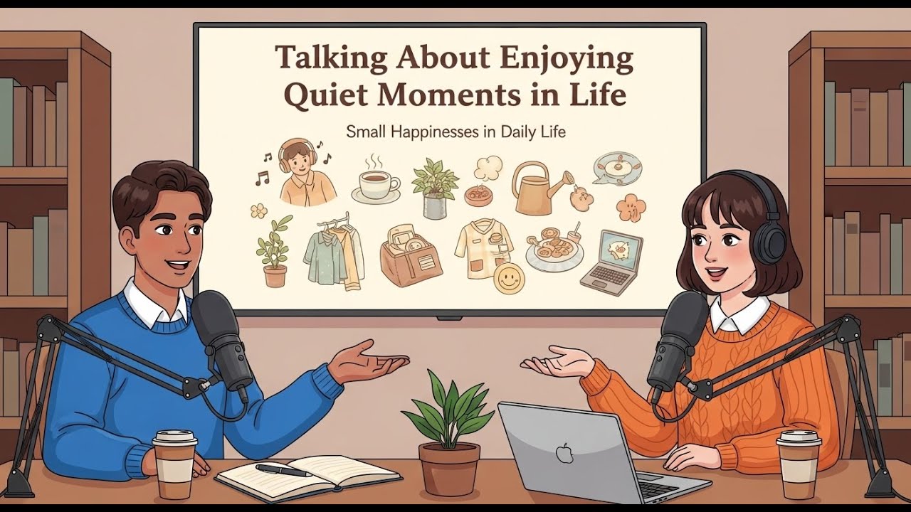 Talking About Enjoying Quiet Moments in Life | Improve English | Easy English Conversation