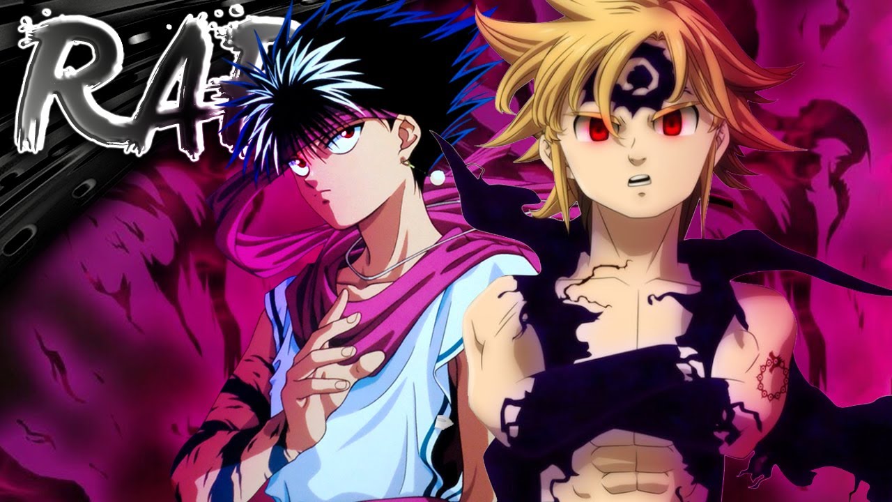 ◄RAP DOS DEMÔNIOS (Meliodas & Hiei) - A escuridão inflama │ DAVID BLACK FEAT. TENKAI E RAPBITS ♫