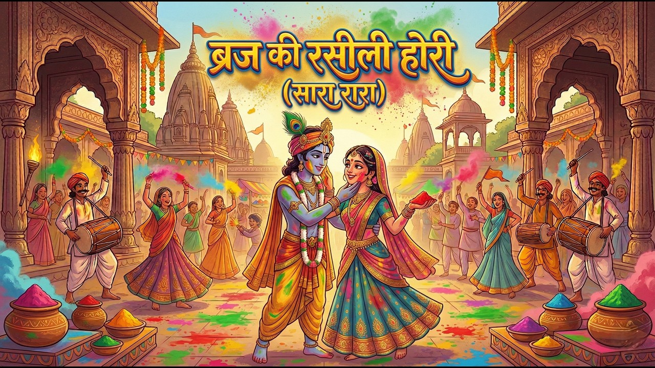 ब्रज की रसीली होरी  | सारा-रारा  सारा-रारा | Radha Krishna Holi Song 2026 | New Holi Bhajan |