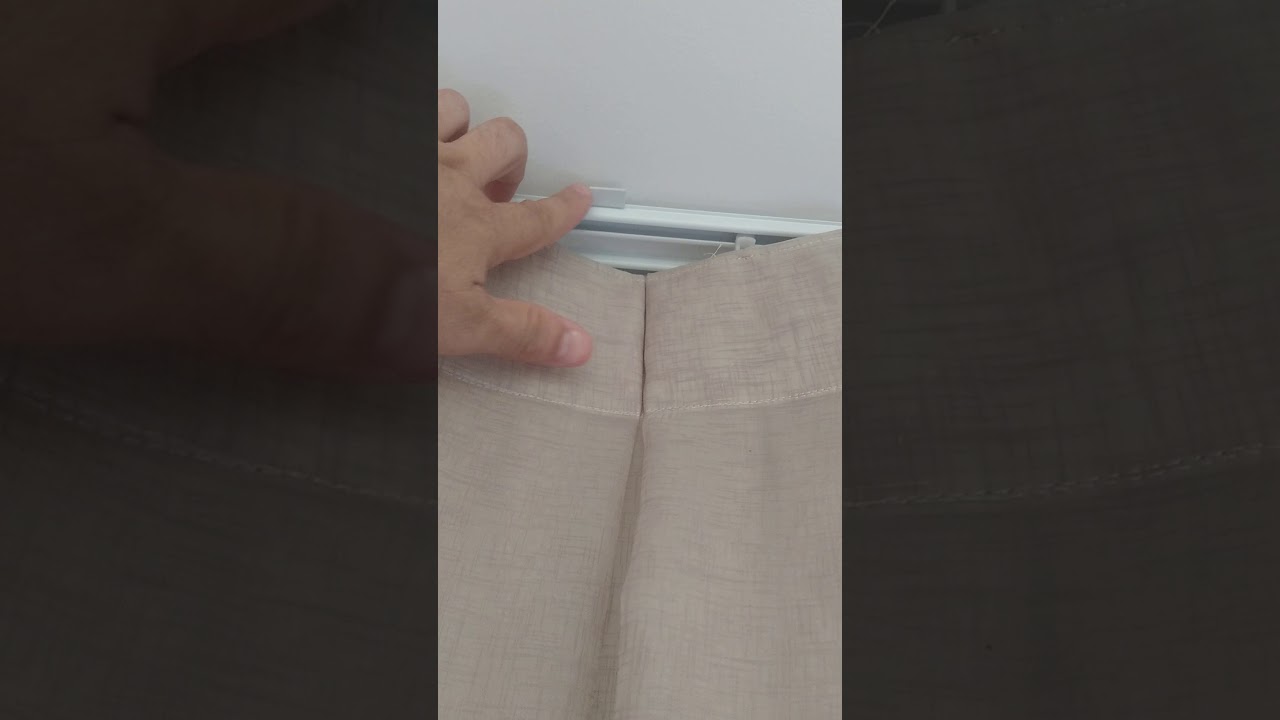 como retirar a cortina do trilho suíço ...