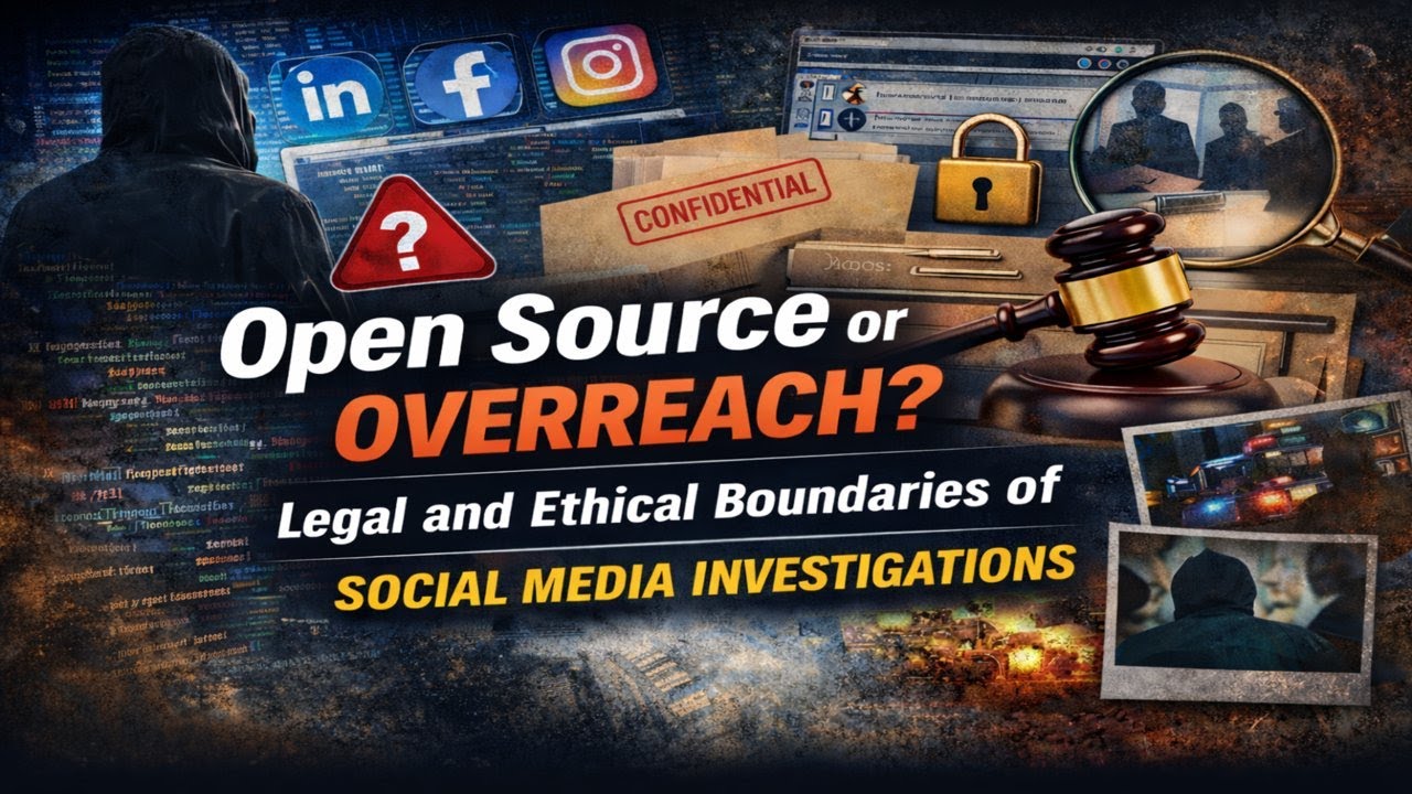 Open Source or Overreach? Legal and Ethical Boundaries of Social Media Investigations