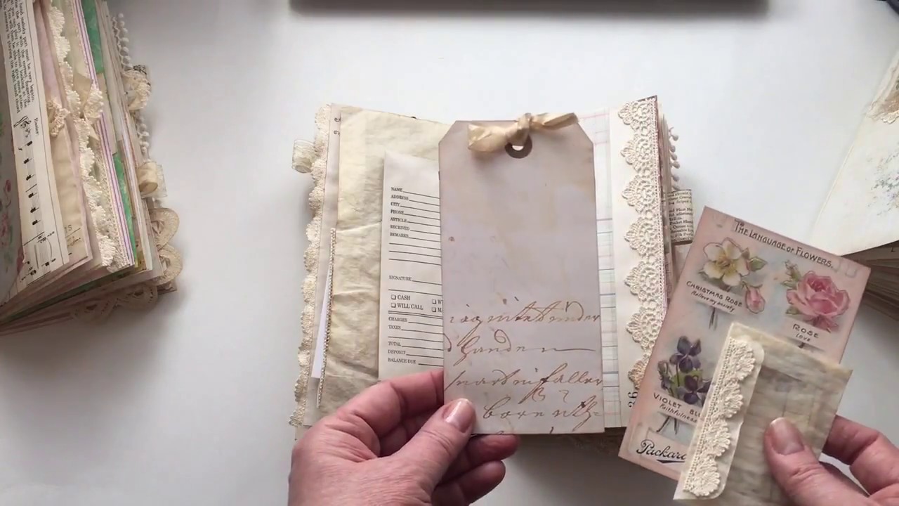 Travelers Notebook Junk Journal inserts - Shabby Chic collection