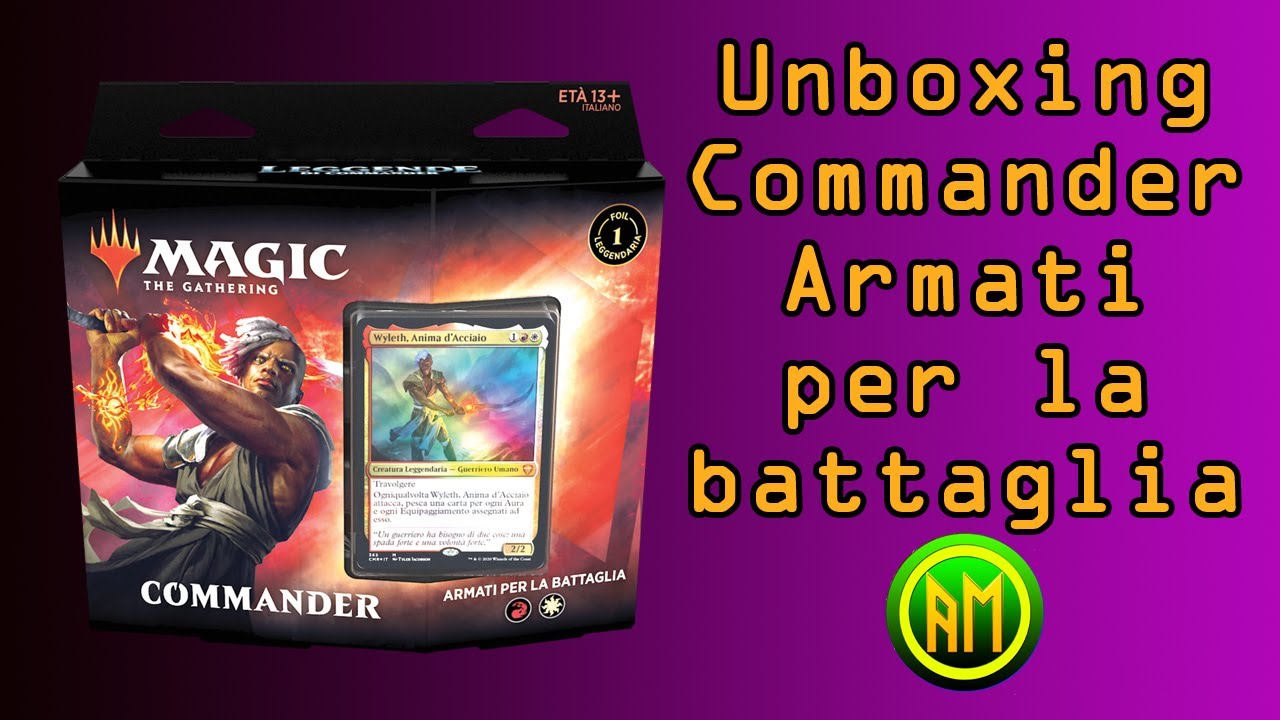 Unboxing Mazzo Commander Armati per la Battaglia - Leggende di Commander [MTG ITA]