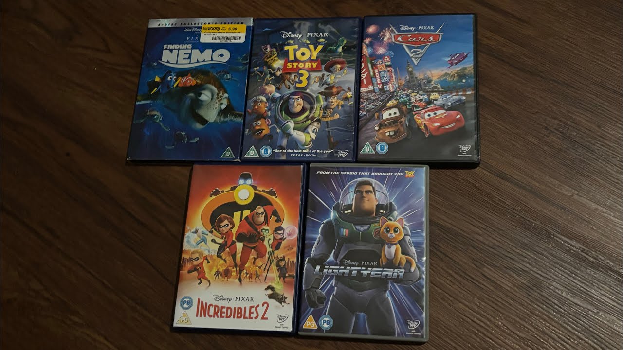 My Pixar UK DVD Collection For August 2025 Edition 