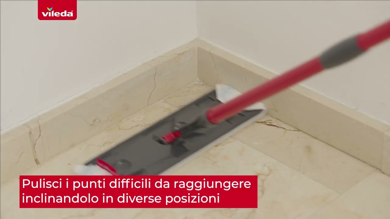 Come si usa Vileda H2prO Flat Mop | Guida semplice passo-passo