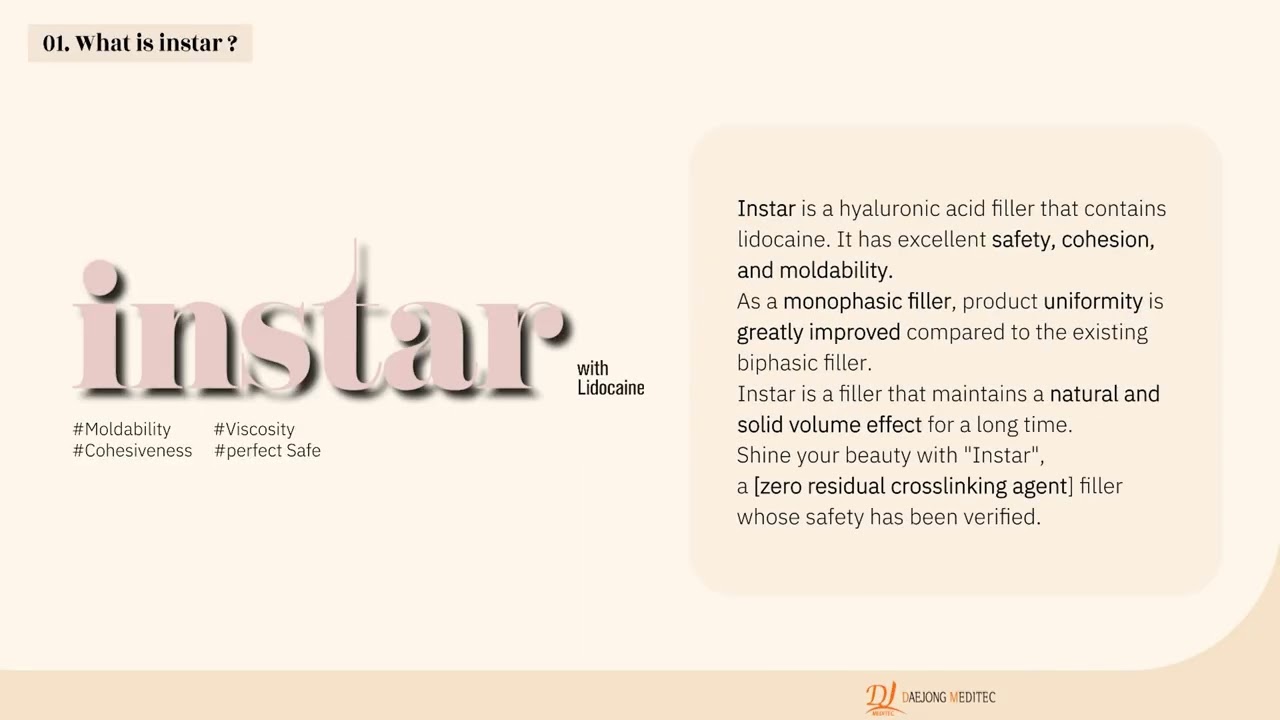 Daejong Meditec's DVS Filler ~instar~
