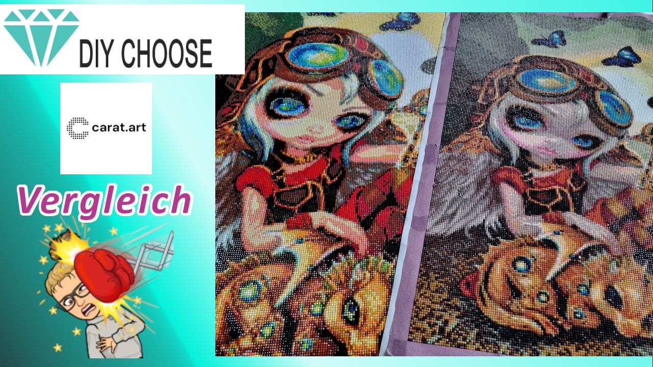 Carat Art vs. Chinashop / Vergleich / Diamond Painting
