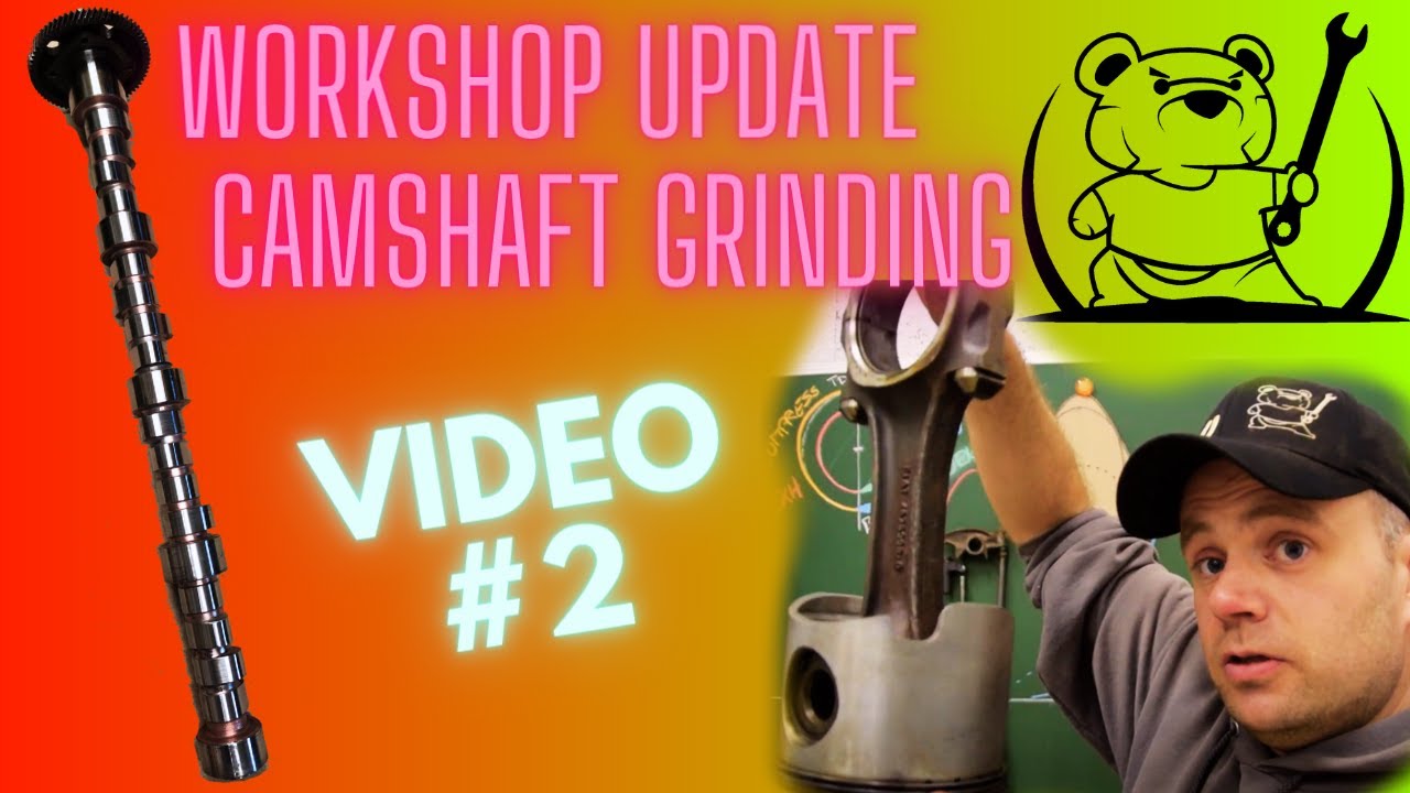 Workshop Video #2, parts on an alky V8, DIY camshaft grinding, The Bear Modified Pulling Team