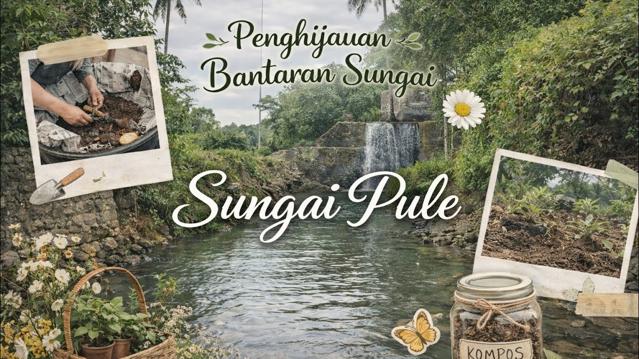 Instruksi kompleks: Penghijauan Bantaran Sungai. @SMAN1Pule 