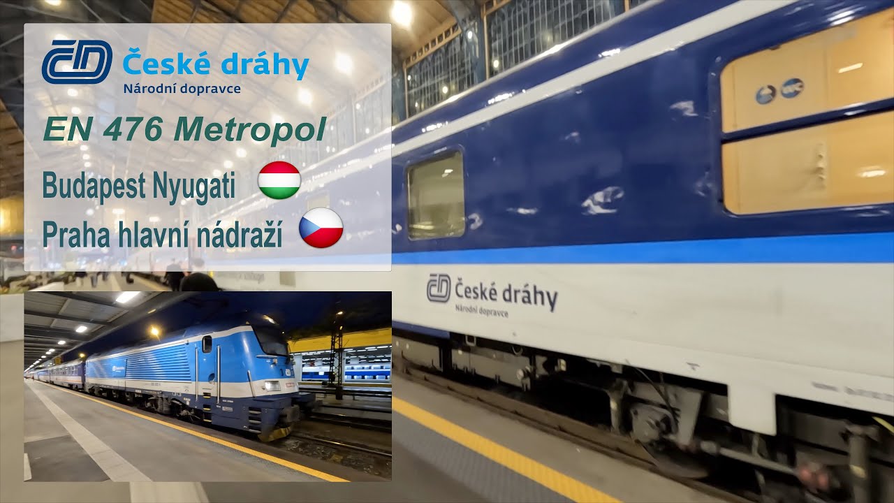EuroNight Metropol train trip from Budapest to Prague in excellent single occupancy compartment