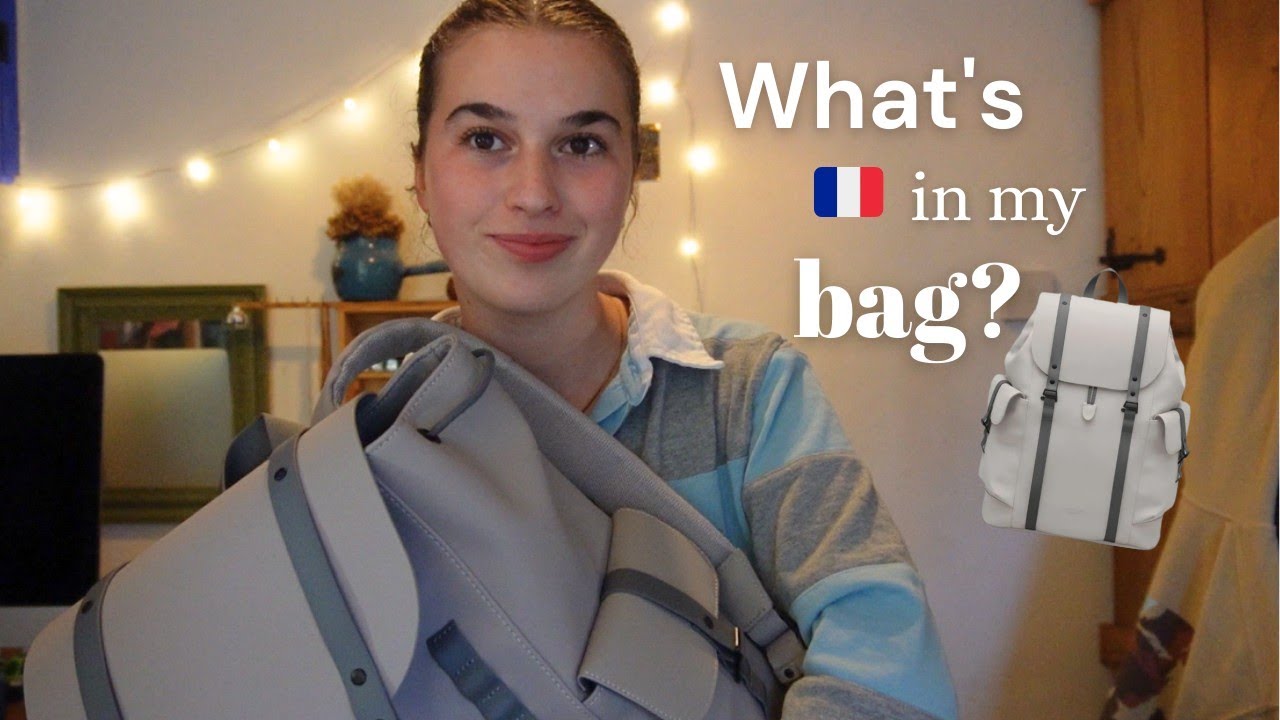 Qu'est ce qu'il y a dans mon sac? Learn useful French vocab 🇫🇷 (FR/ENG SUBS)