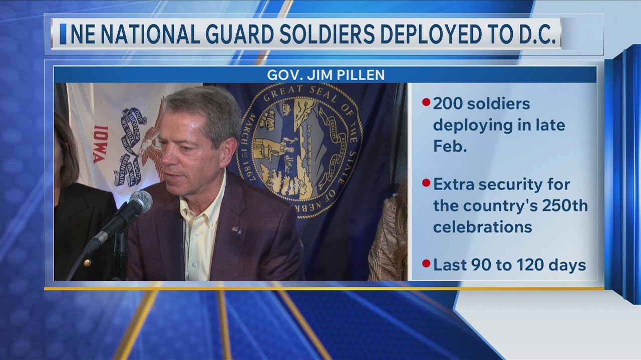 Nebraska National Guard Soldiers Deployed to D.C.