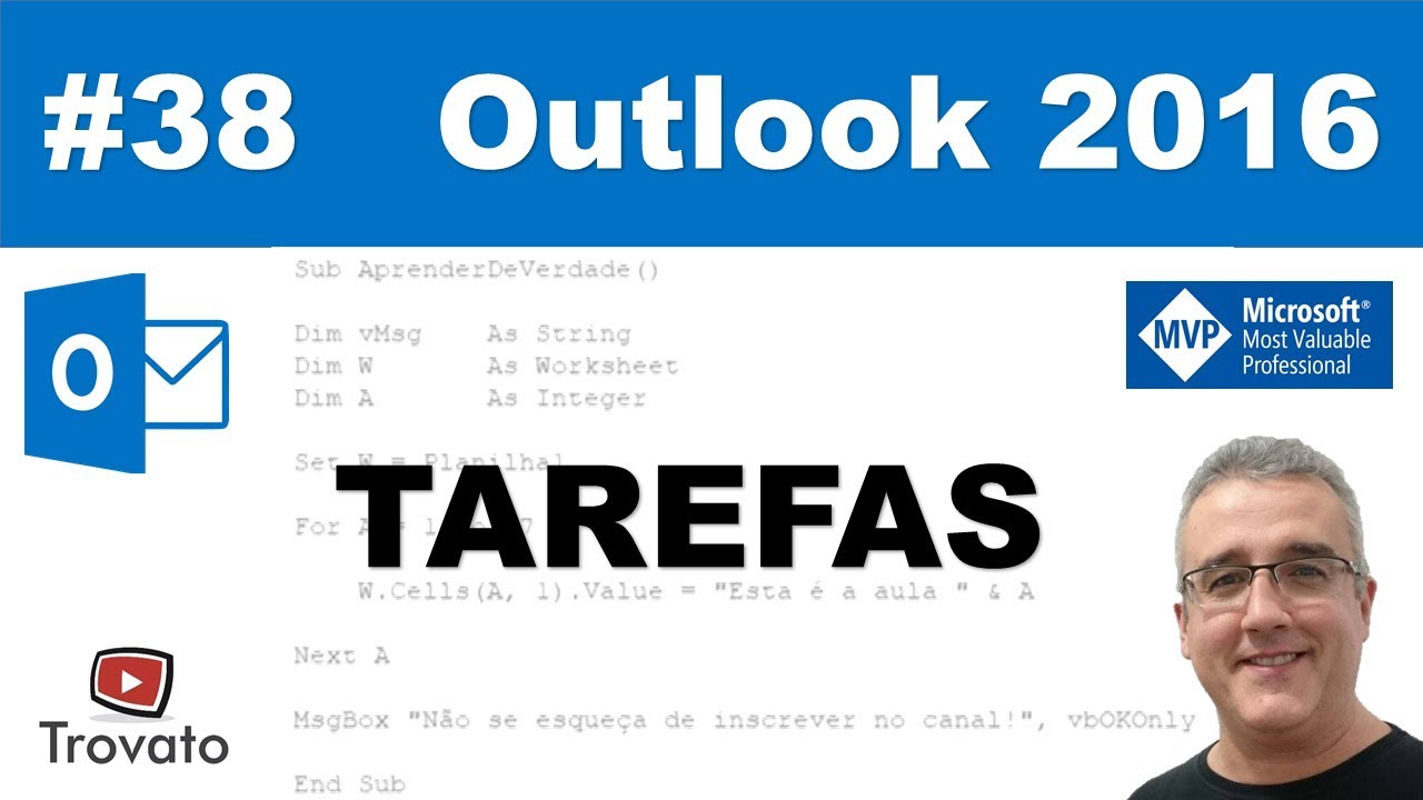 #38 - Tarefas - Outlook 2016