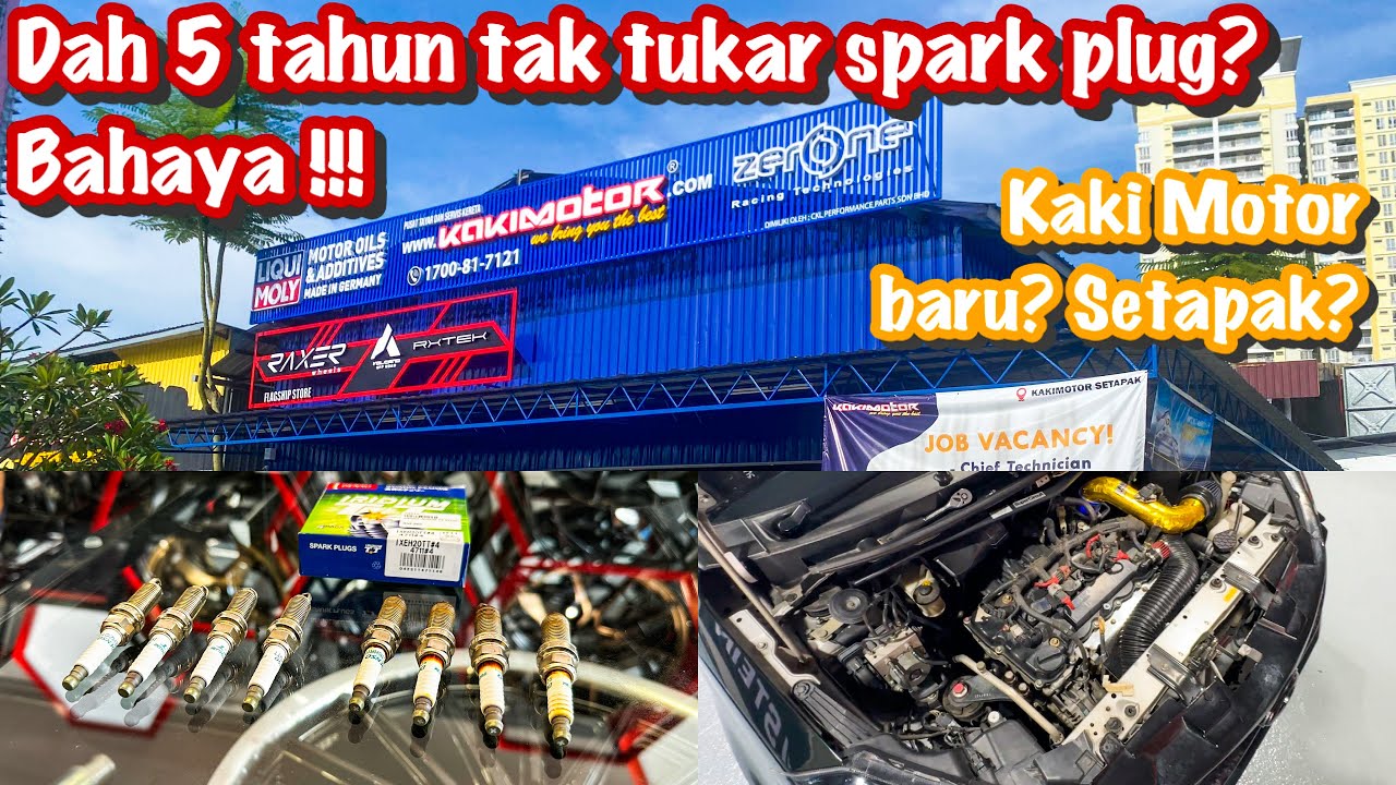KENAPA PERLU TUKAR SPARK PLUG IRIDIUM? | PERODUA MYVI G3 | KAKI MOTOR SETAPAK BARU