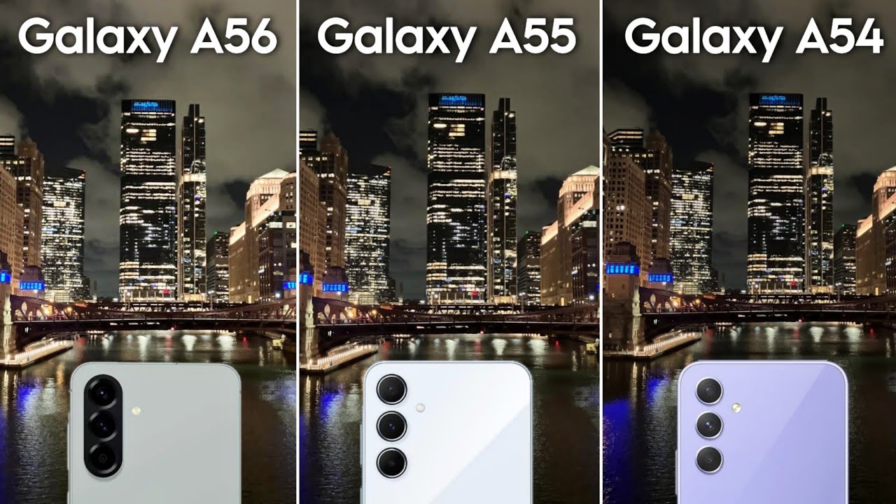 Сравнение тестов камер Samsung Galaxy A56, Samsung Galaxy A55 и Samsung Galaxy A54