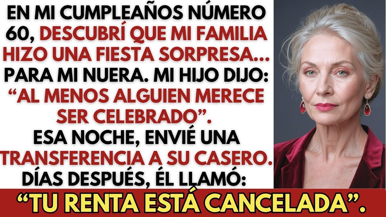 60th, descubrí por Facebook que mi familia organizó una fiesta sorpresa... para mi nuera