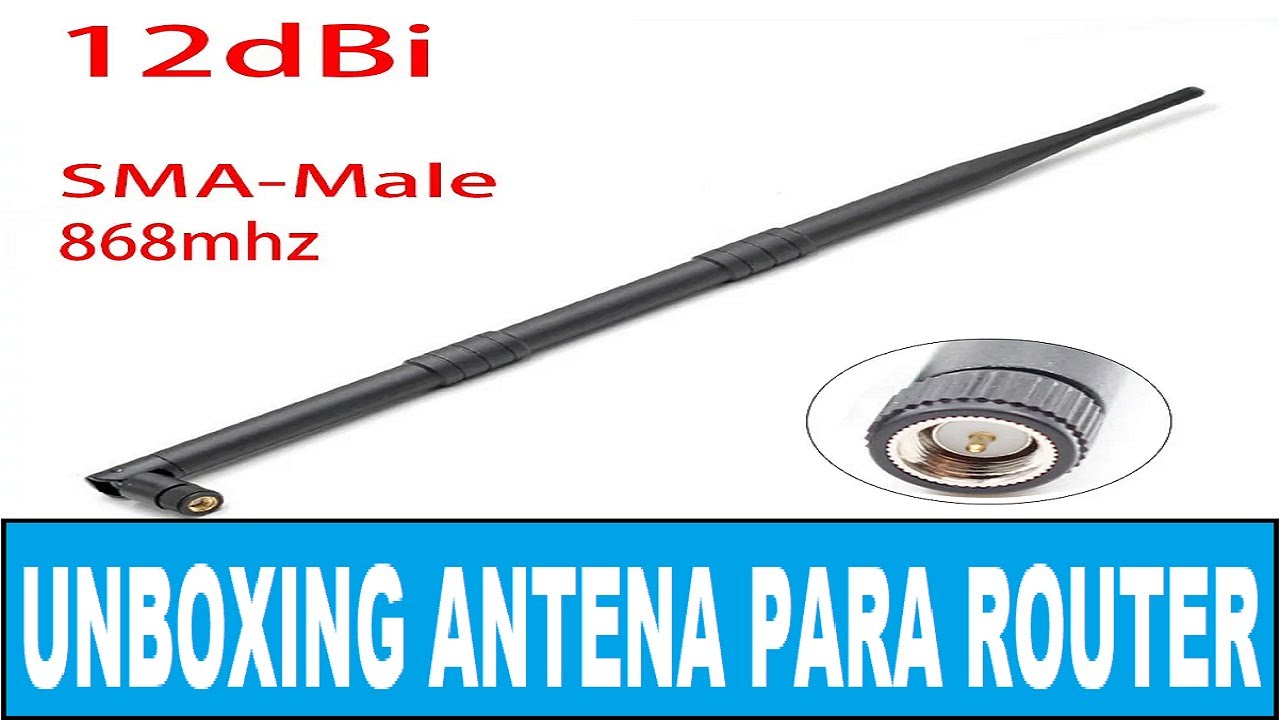 UNBOXING 📜Antena de 12dBi para Router 📡 Aumentar señal wifi