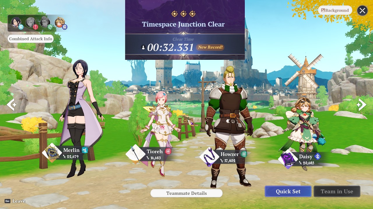 Timespace Junction Sector 6 version 1.5 in 32 seconds - The 7 Deadly sins Origin