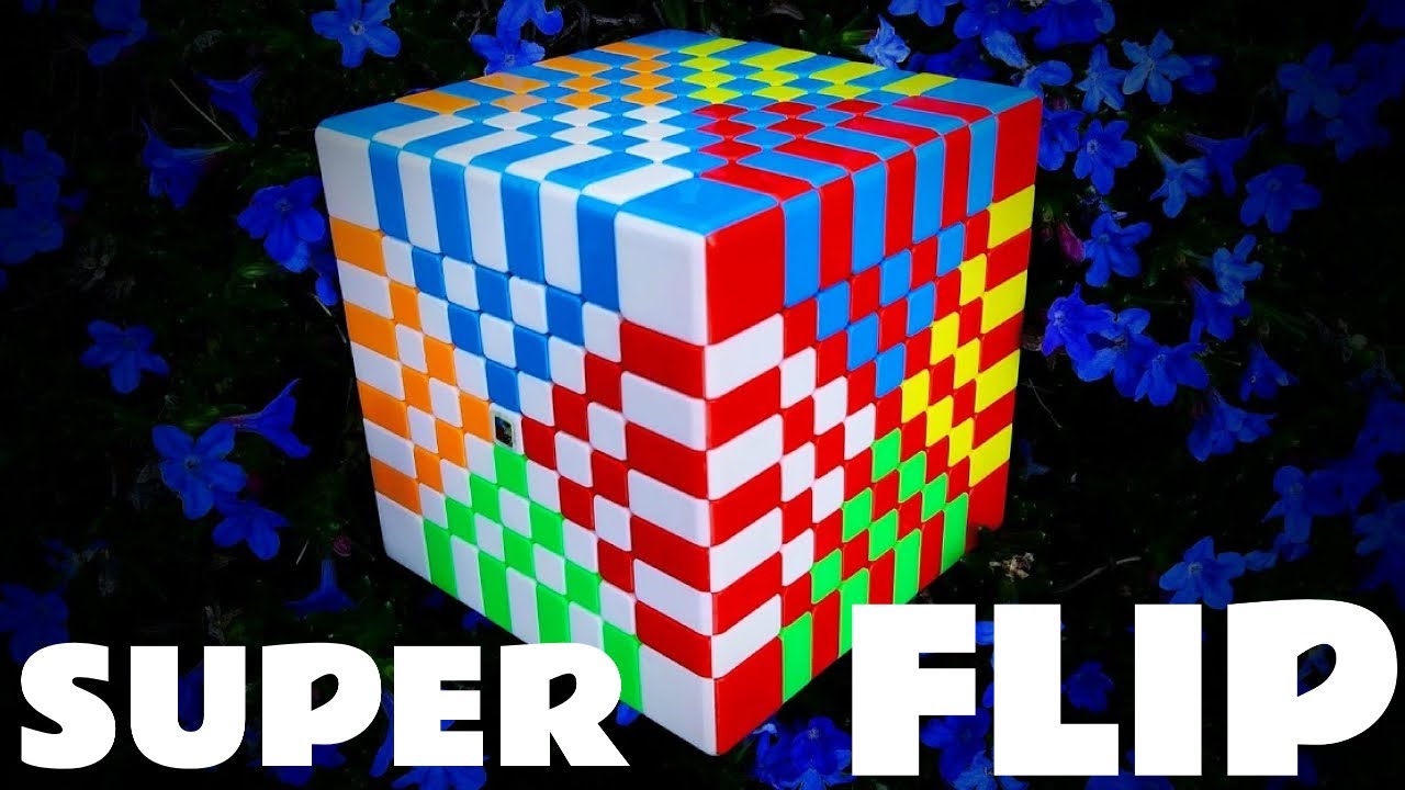 How To Make the SUPERFLIP Pattern on ANY Size Rubik's Cube!!