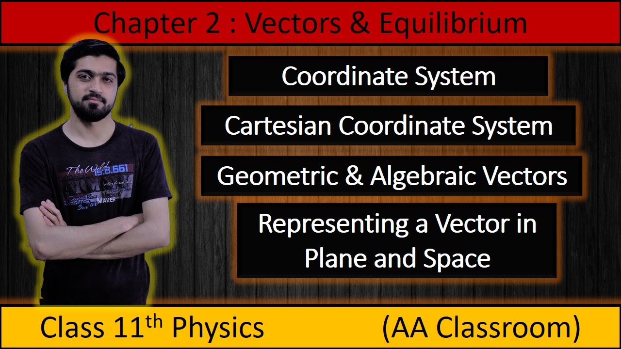 Chp 2: Cartesian Coordinates| Geometric & Algebraic Vector| Vector in plane & Space | Part 2