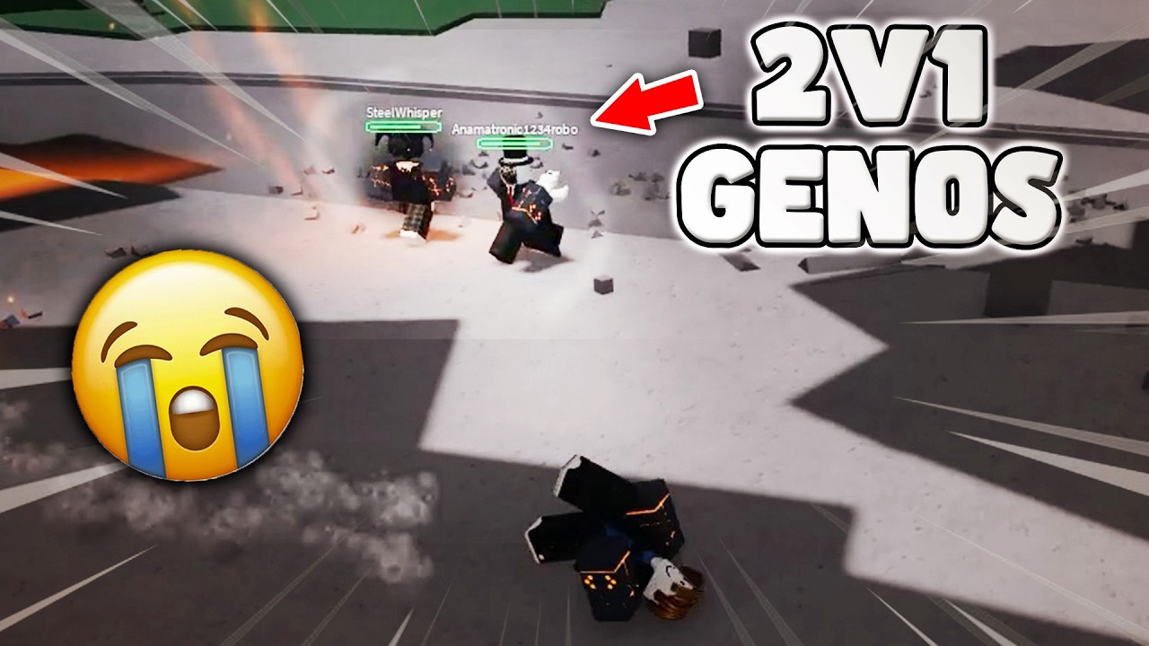These Duo Dumbo Think They Can Beat Me Using Genos🥀💦 | The Strongest Battlegrounds