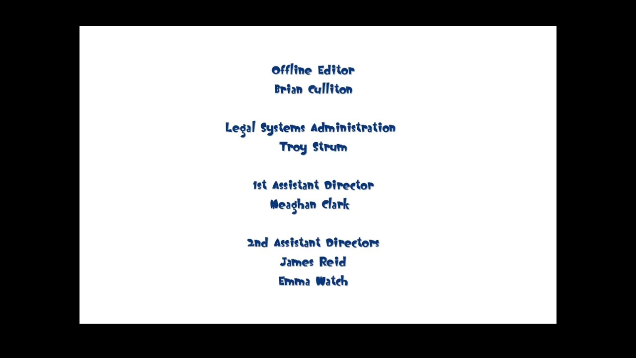 Beans in the Wall Credits (2009-2011) (Uploaded)