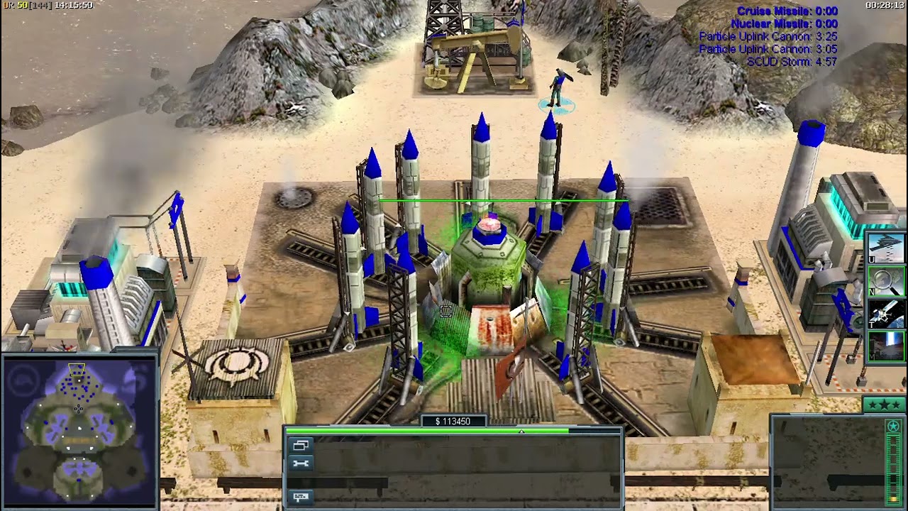 Command & Conquer TM Generals Zero Hour: USA Boss Superweapon and Unit Showcase