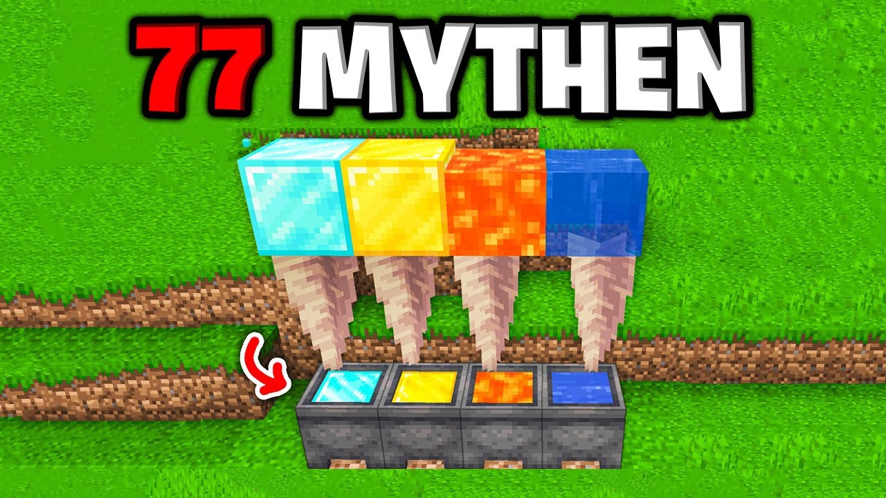 Ich teste 77 MINECRAFT MYTHEN die du nicht glauben wirst!