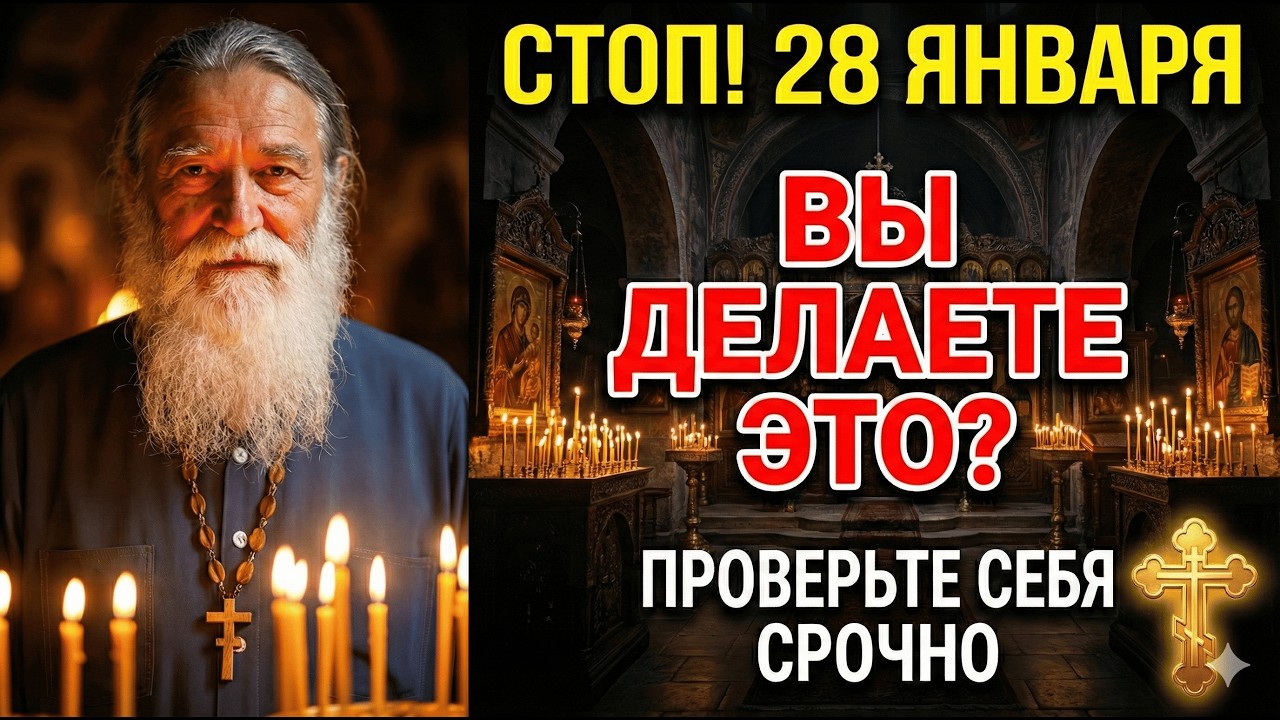 28 января — 99% православных делают ЭТО и остаются беззащитными!  Вы тоже? Проверьте СЕЙЧАС!