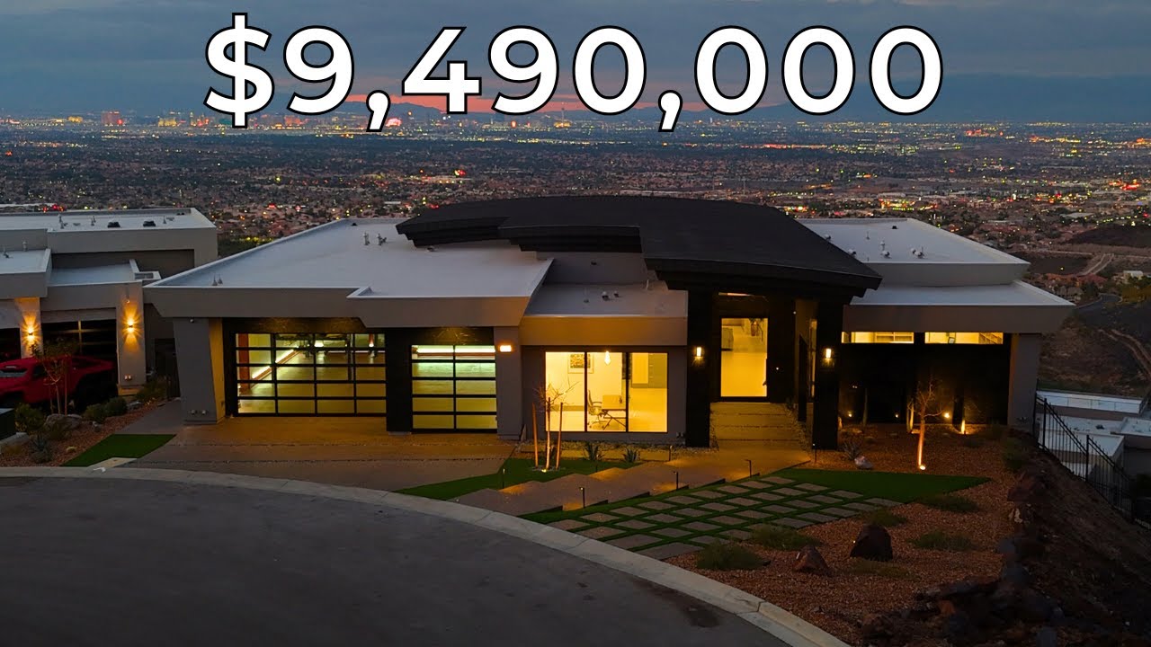 Touring a $9,450,000 Luxury Las Vegas Mansion with a Elevator and Movie room!