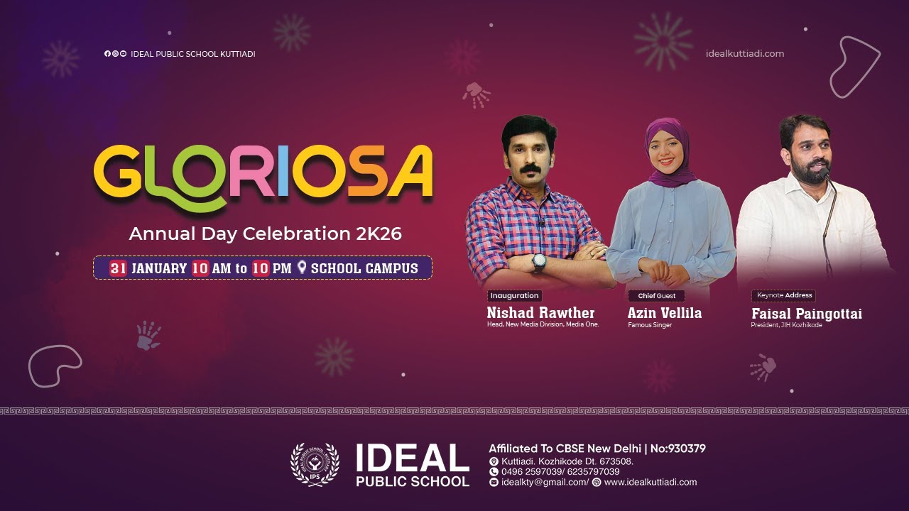 IDEAL GLORIOSA 2026 Annual Day Celebration