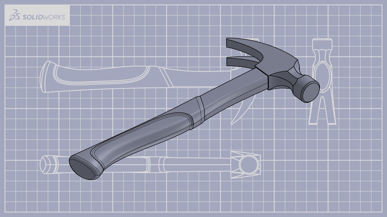 SolidWorks | Surface Modeling | Hammer
