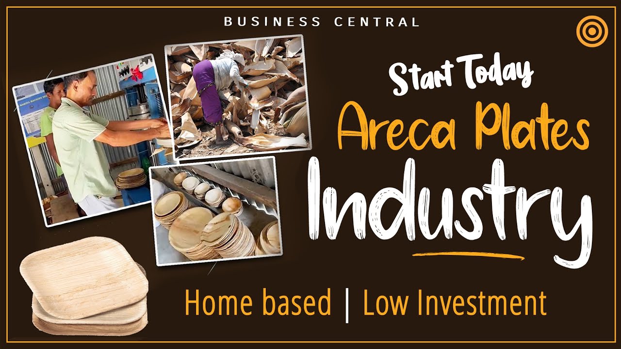 Areca Leaf plates business | Home based business ideas with small investment | Business Central