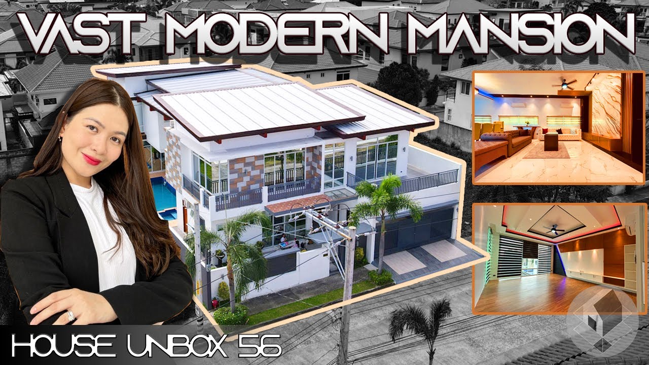 HOUSE UNBOX 56 • BRAND NEW MODERN AND DREAMY HOUSE  W/ 10 BEDROOMS & POOL FOR SALE  IN ANGELES CITY