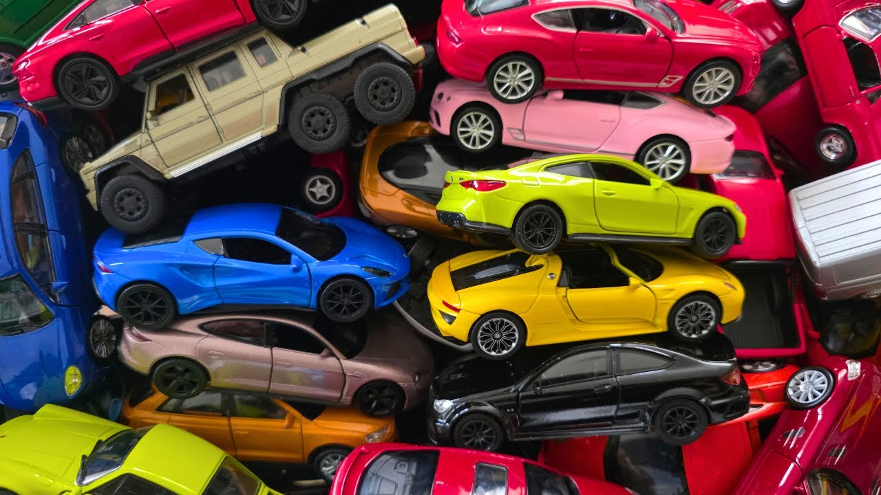 🚗 MASSIVE Toy Car Collection! Jaguar 🐆 Maserati 🎩 Ferrari 🏎️ Tesla ⚡