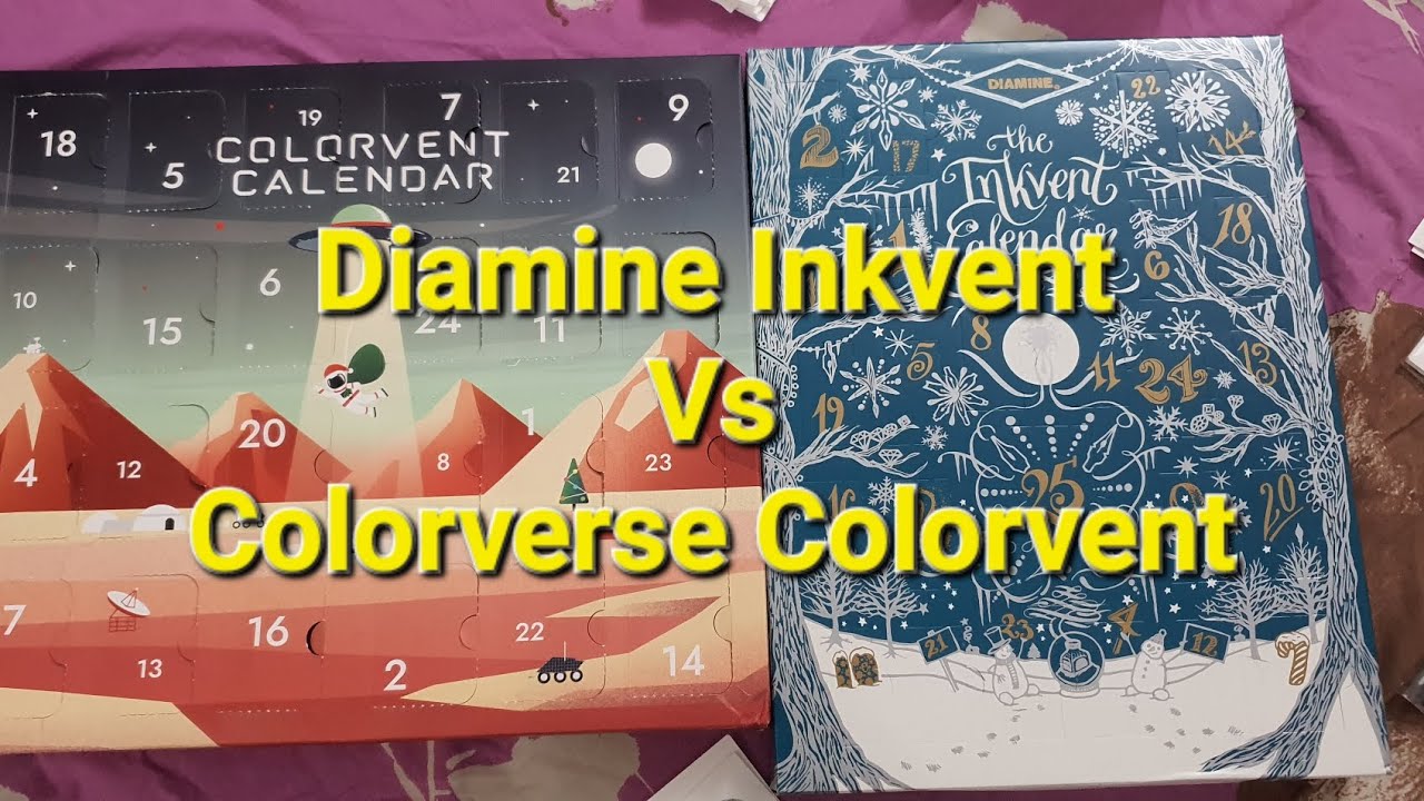 Battle of the Advent Calendars 2025 - Diamine Inkvent vs Colorverse Colorvent!