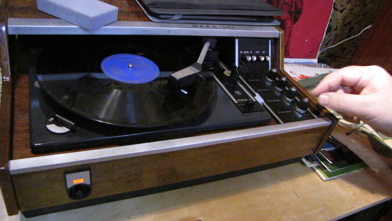 Вега 101 стерео - двухсторонняя головка  78  LP -М.Бернес - Ну что сказать, мой старый друг