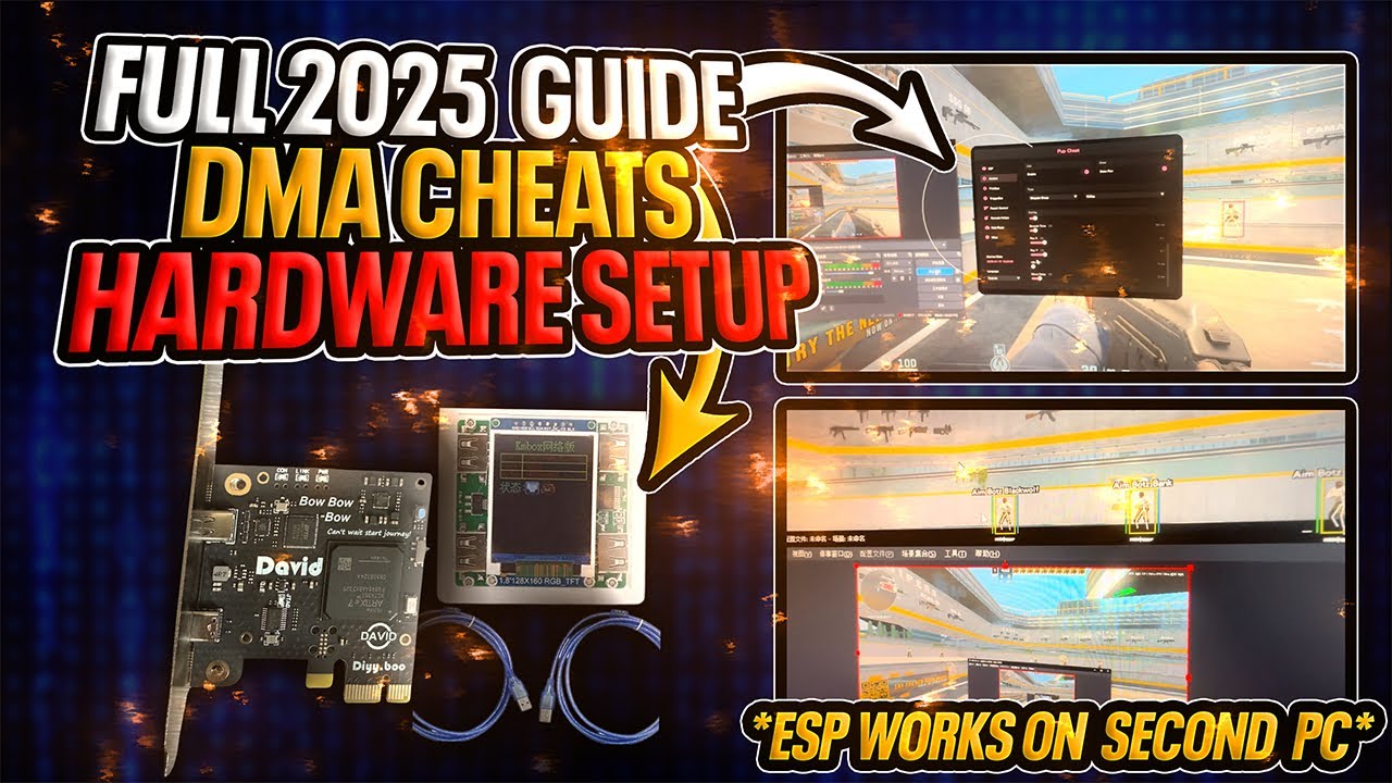 2025 Полные руководства по DMA Hardware Cheats ESP!