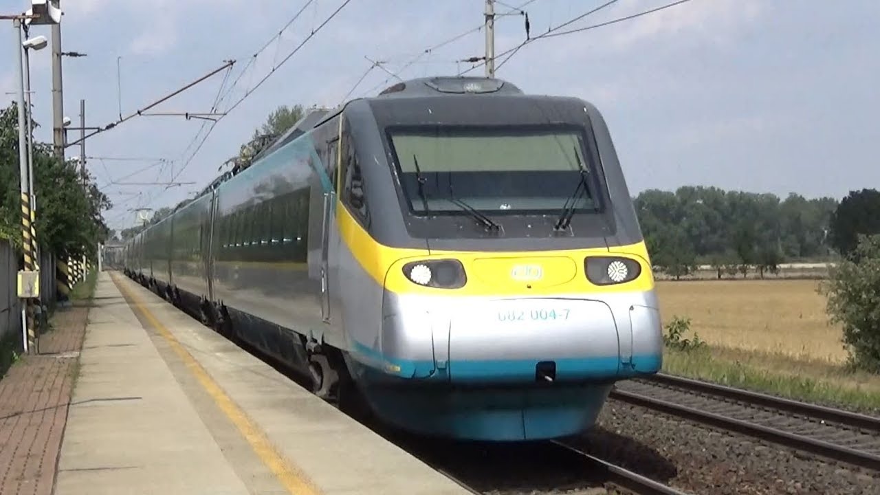 Vlaky Nová Ves u Kolína 14.7.2018