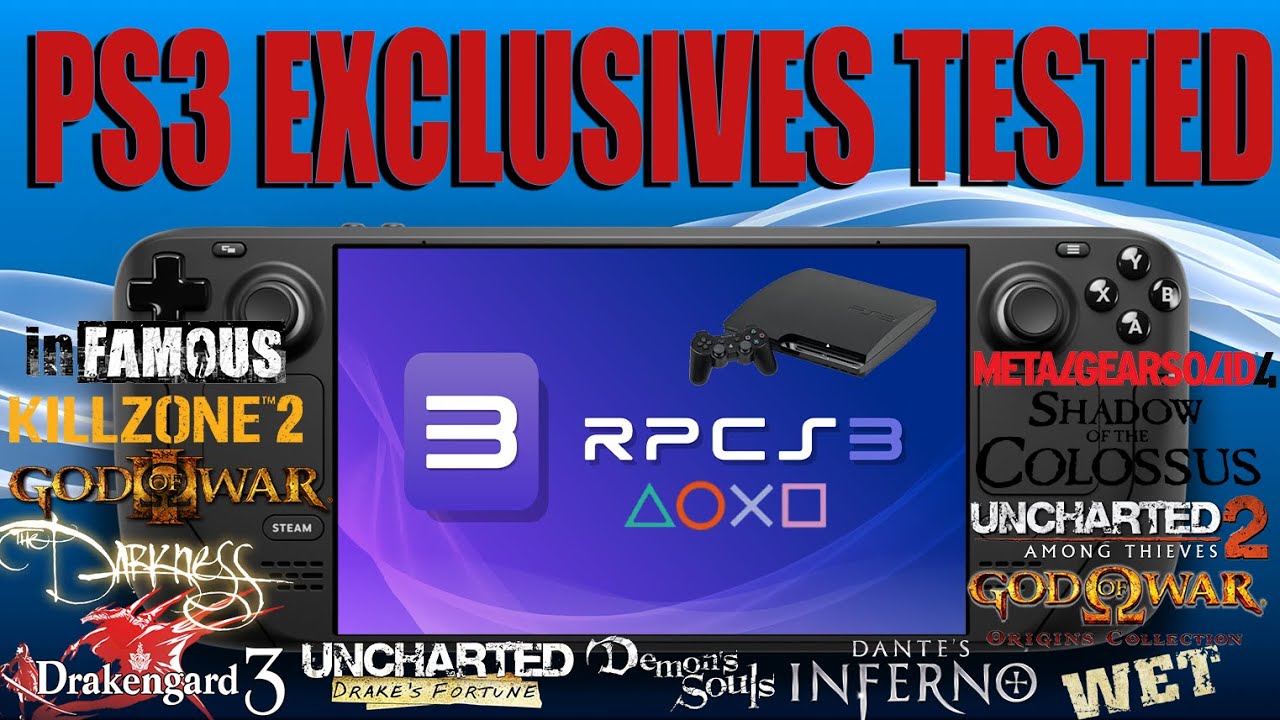 RPCS3 on Steam Deck | PS3 Exclusives Tested | Lossless Scaling