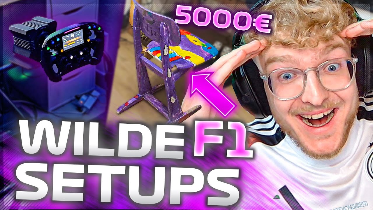 5000€ Kunst RACING STUHL?! 😂💸 - Zuschauer F1 Setups BEWERTEN | CutterLukas