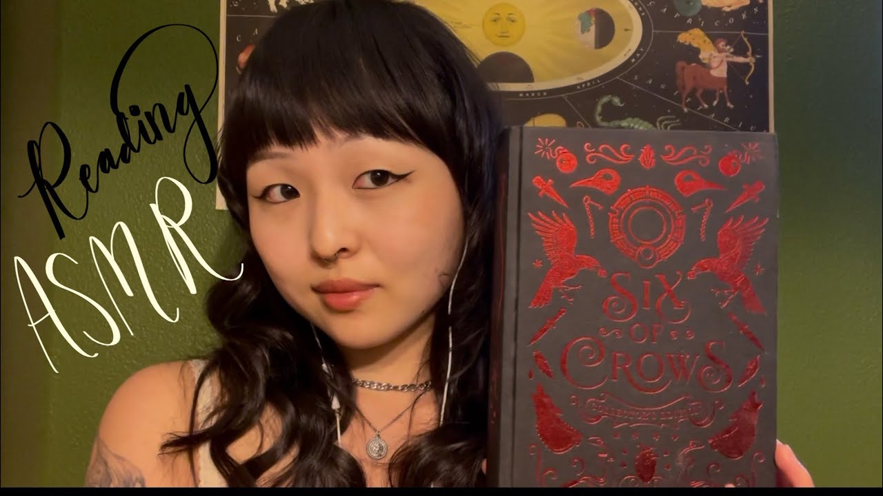 [ASMR] Reading Six of Crows ￼🐦‍⬛✨(Whisper, Soft Spoken, Page Turning)