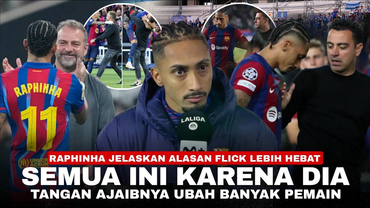 Raphinha Ungkap Kenapa Flick lebih Hebat dari Xavi 